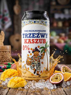 Piwo 0% Trzeźwy Kaszub fruit ALE puszka 500ml